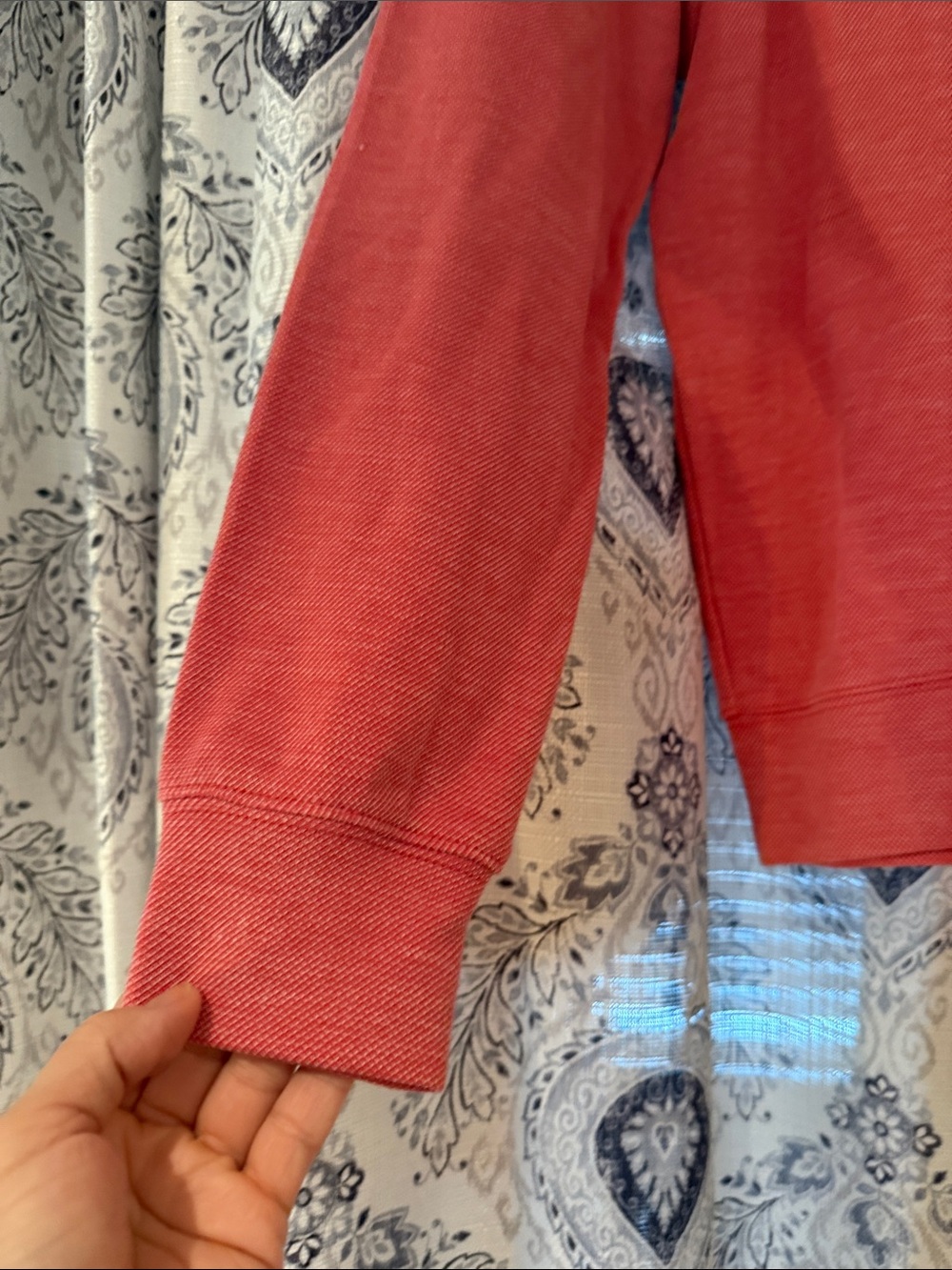 J. Crew Men's Coral Zip-Neck Sweater - Picture 4 of 7